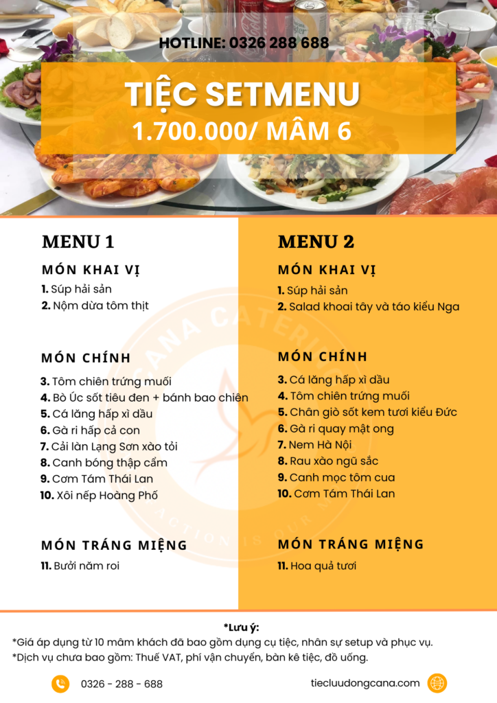 TIỆC CANA - MÂM 6